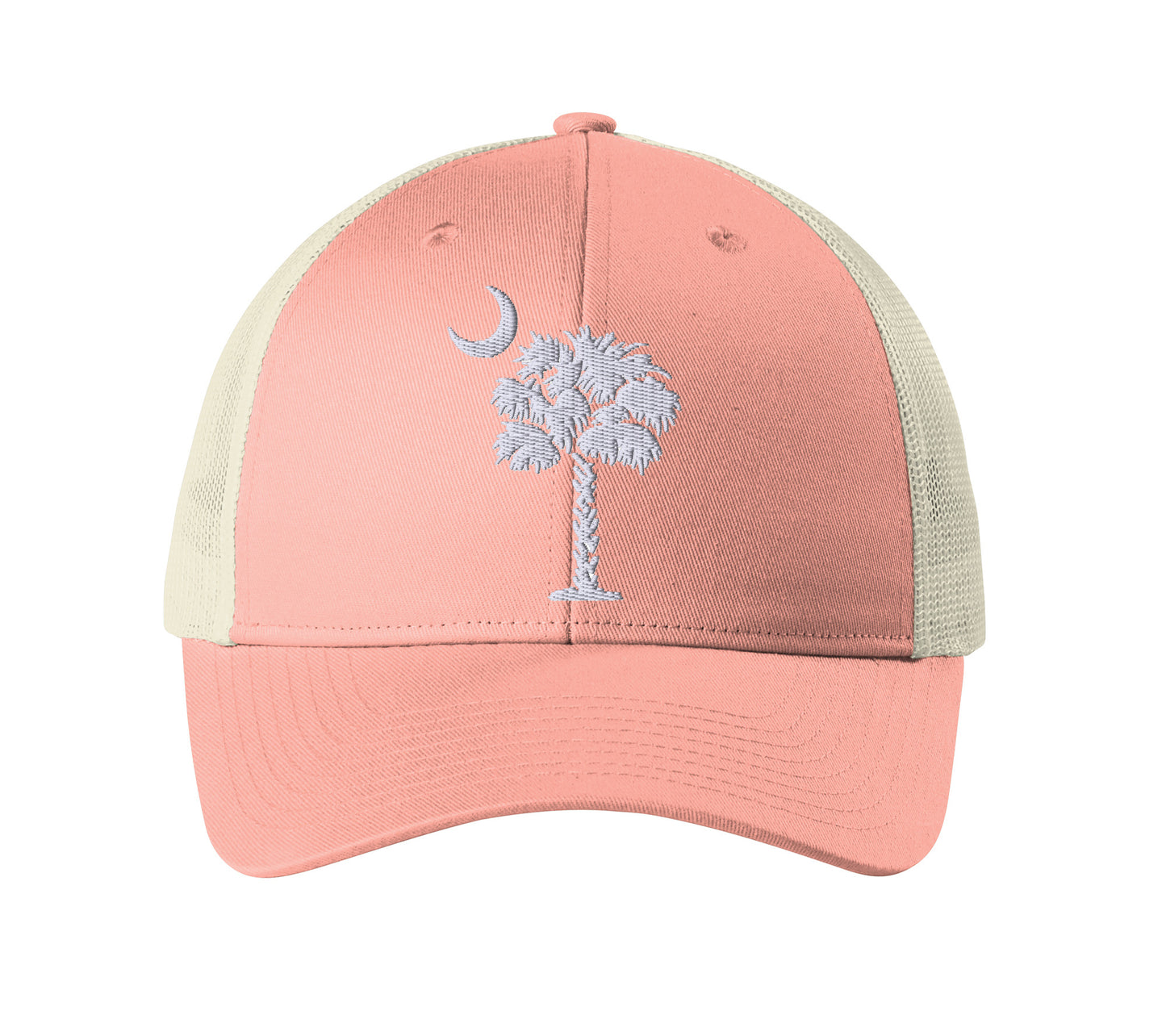 South Carolina Palmetto Tree Embroidered Trucker Cap Baseball Cap
