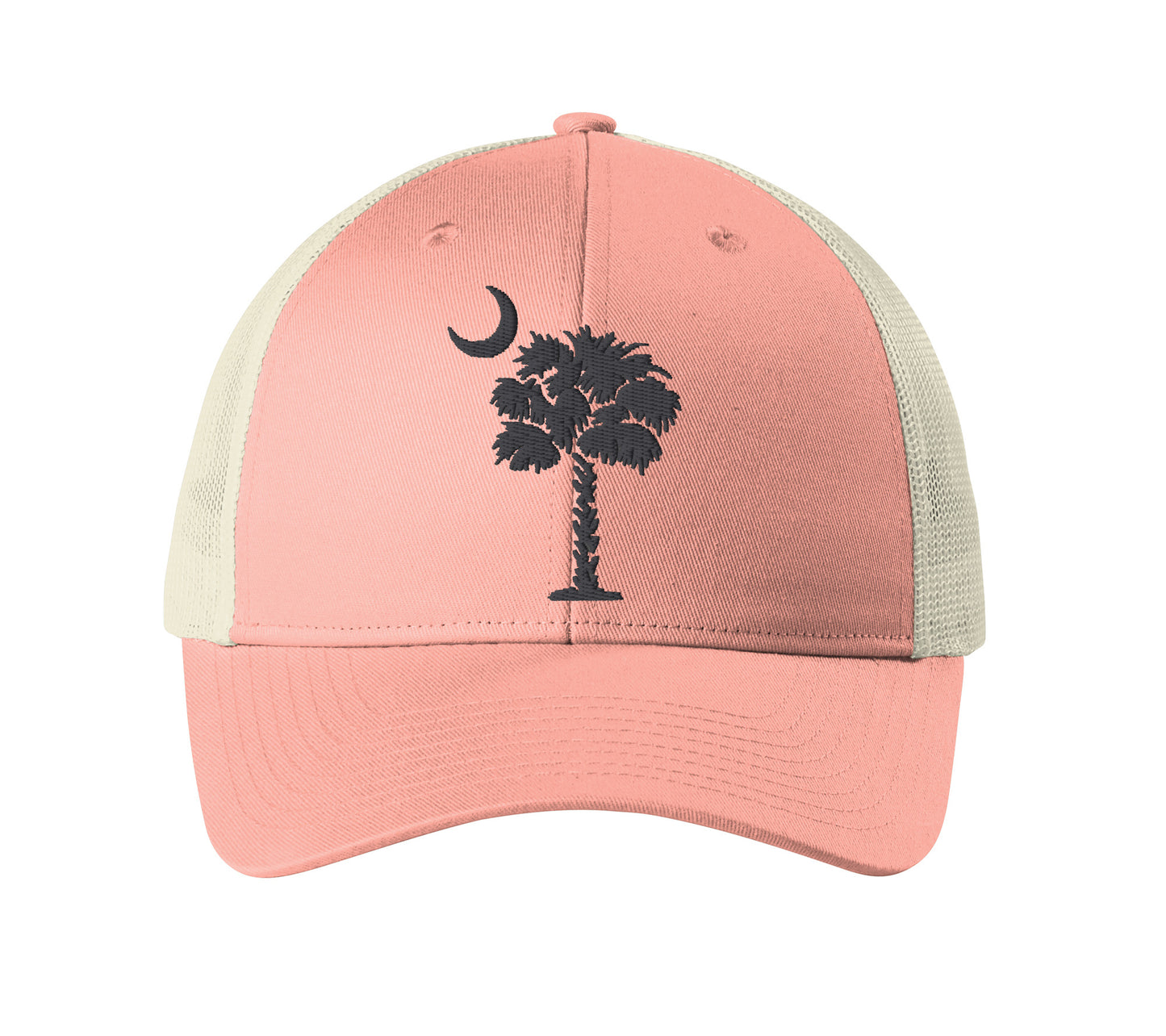 South Carolina Palmetto Tree Embroidered Trucker Cap Baseball Cap