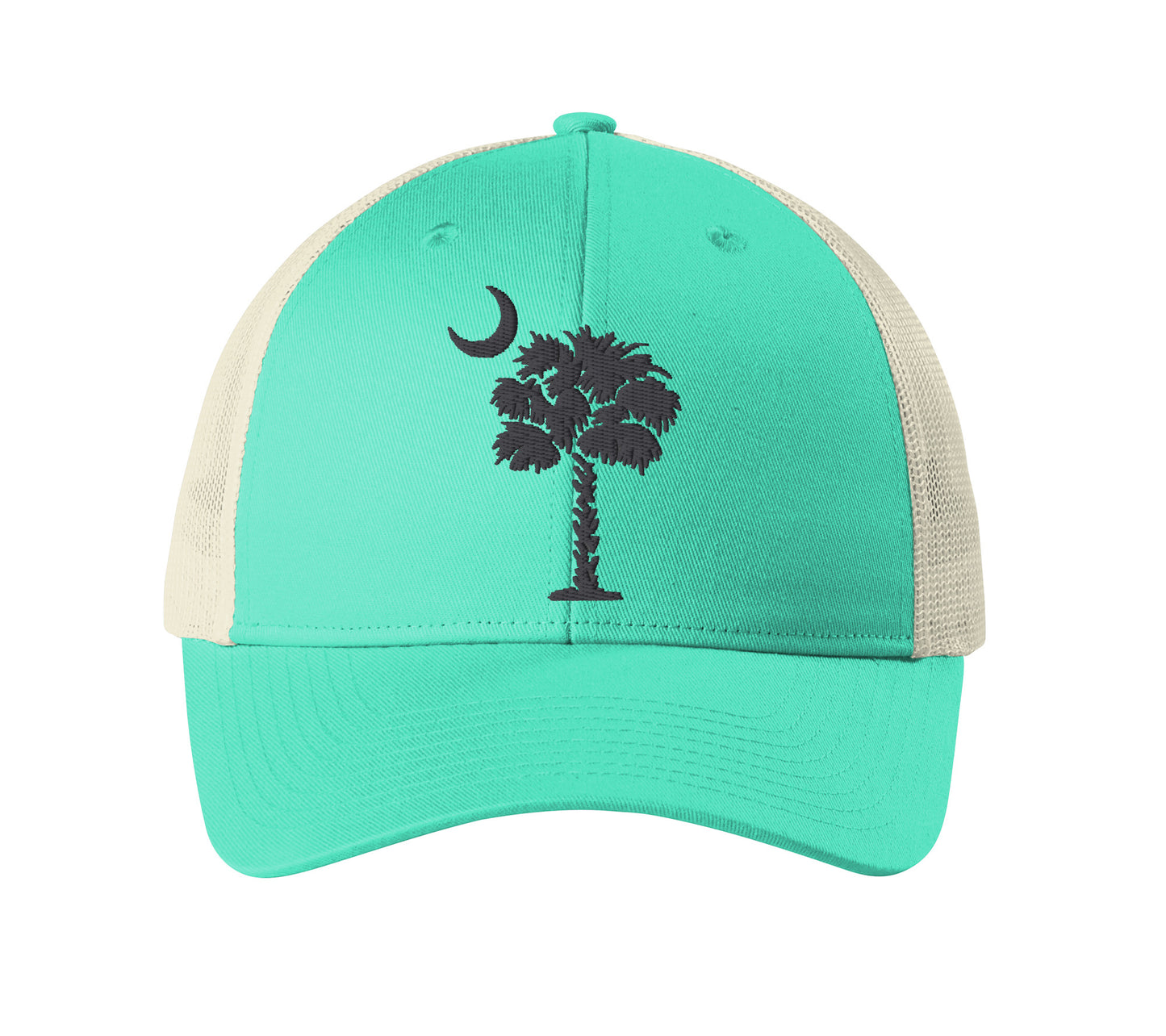 South Carolina Palmetto Tree Embroidered Trucker Cap Baseball Cap
