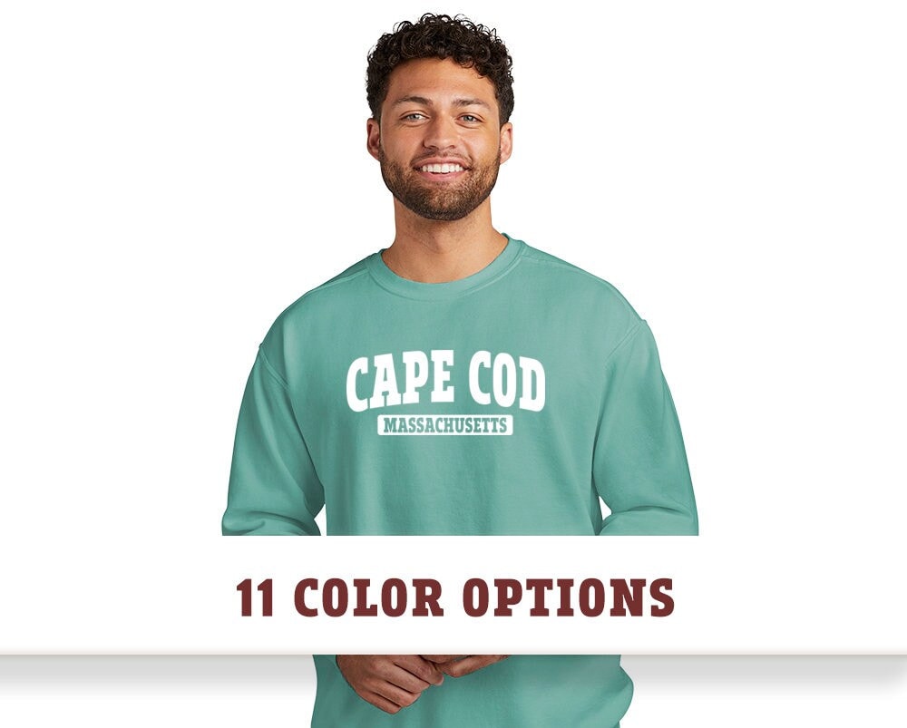 Comfort Colors Cape Cod Massachusetts Unisex Sweatshirt 313 Apparel Company