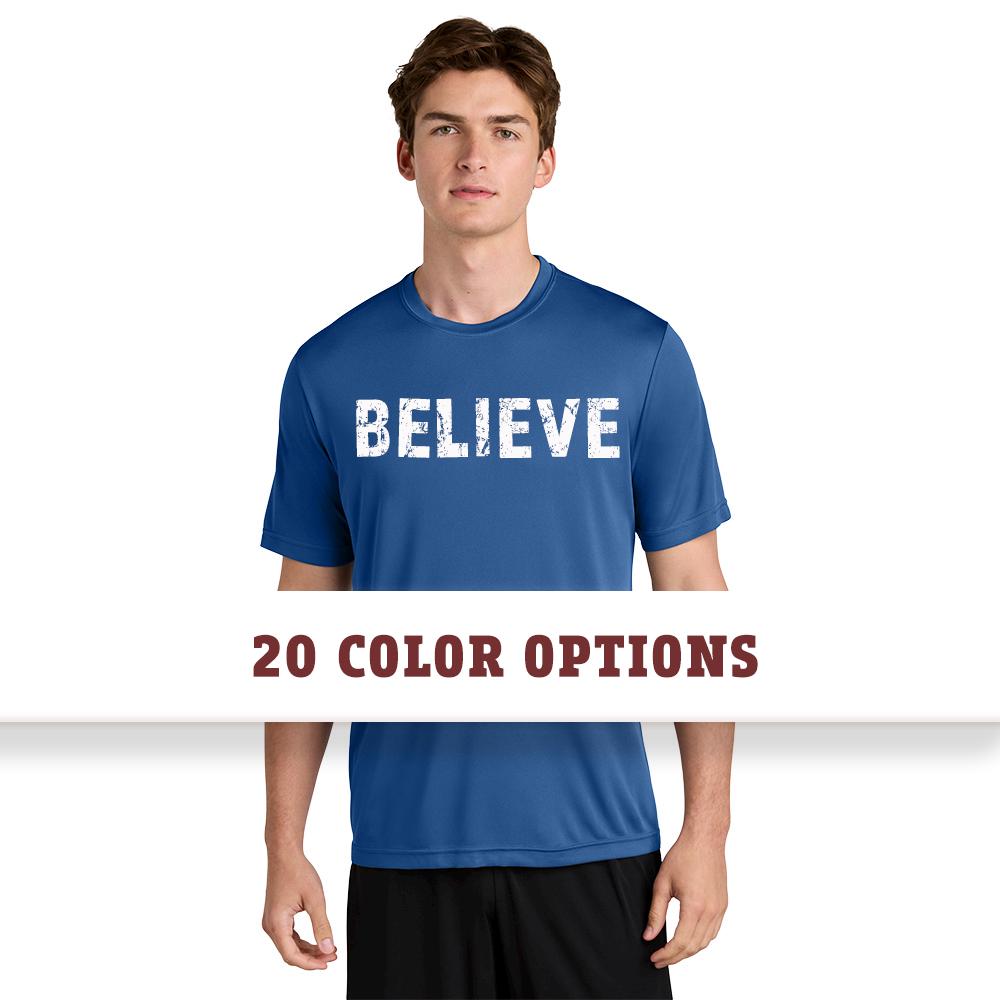 Sport-Tek Distressed Believe Unisex Competitor Performance T-Shirt