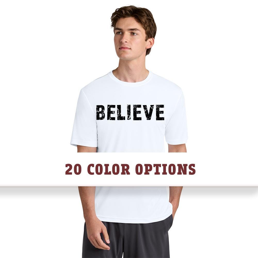 Sport-Tek Distressed Believe Unisex Competitor Performance T-Shirt