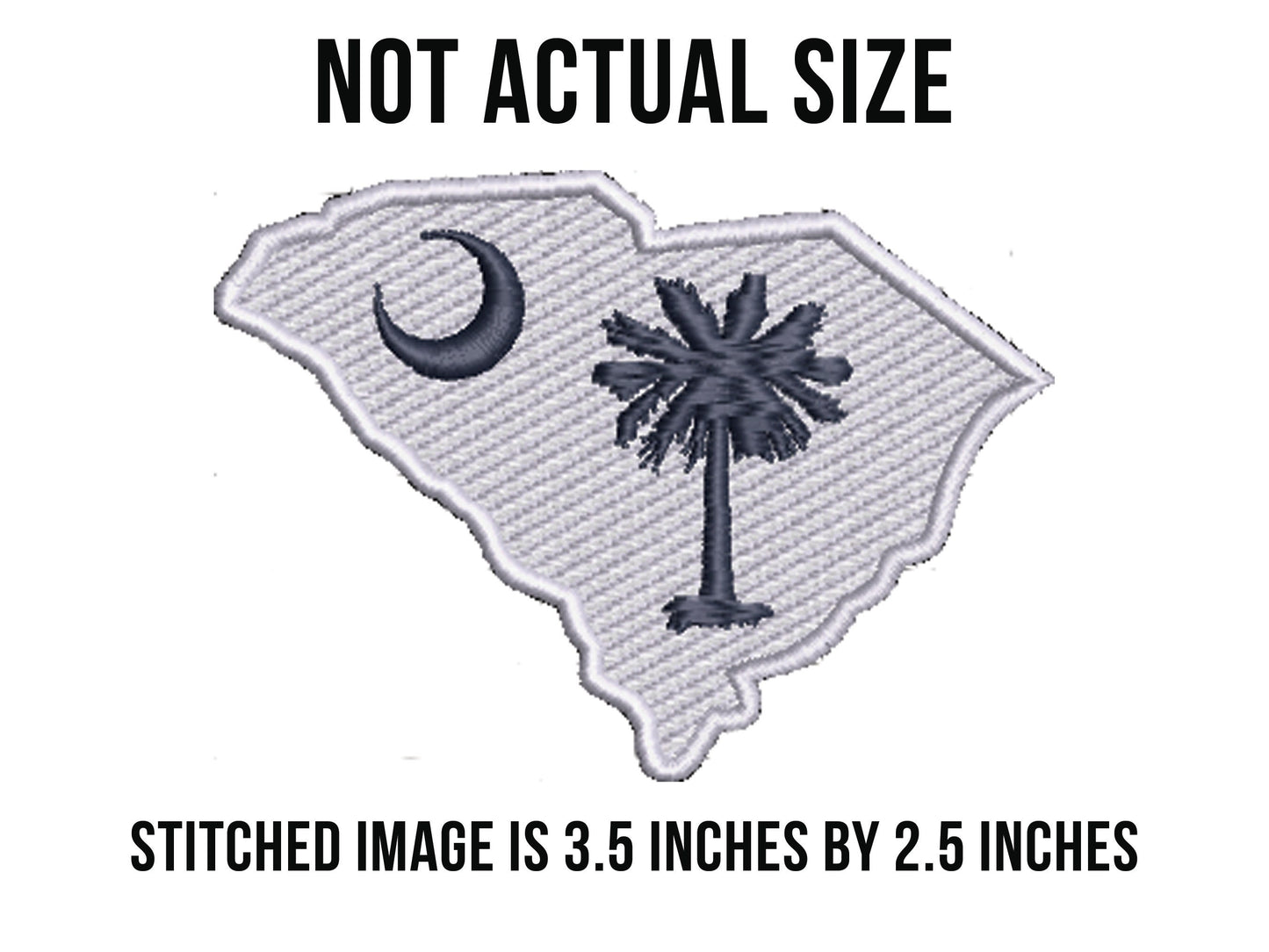 South Carolina with Palmetto Tree Embroidered Tshirt