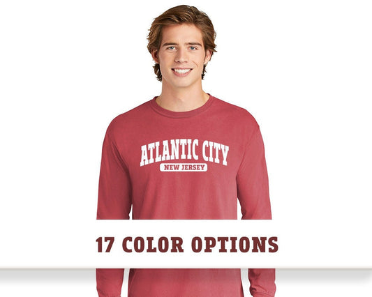 Comfort Colors Atlantic City New Jersey Unisex Long Sleeve T-Shirt