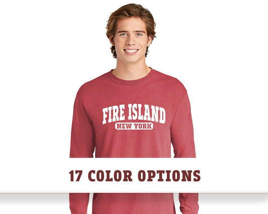 Comfort Colors Fire Island New York Long Sleeve T-Shirt