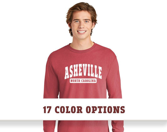 Comfort Colors Asheville North Carolina Unisex Long Sleeve T-Shirt