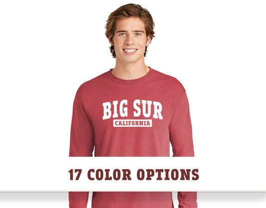 Comfort Colors Big Sur California Long Sleeve T-Shirt, Custom T-shirt, Comfort Colors T-shirt