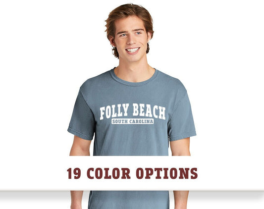 Comfort Colors Folly Beach South Carolina Short Sleeve T-Shirt