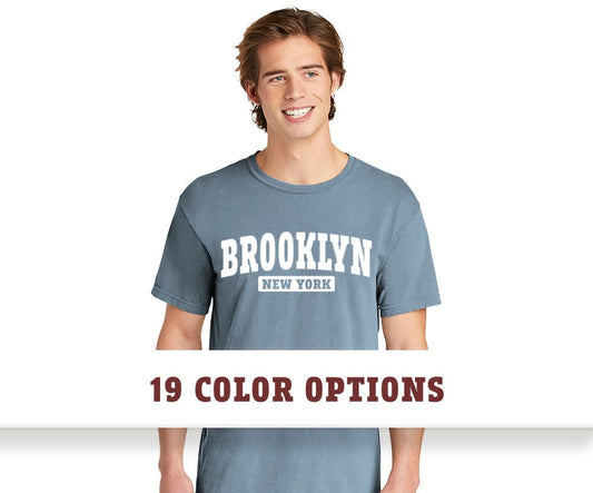 Comfort Colors Brooklyn New York Short Sleeve T-Shirt, Custom T shirt, Comfort Colors T shirt