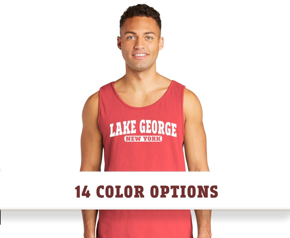 Comfort Colors Lake George New York Unisex Tank Top T-Shirt