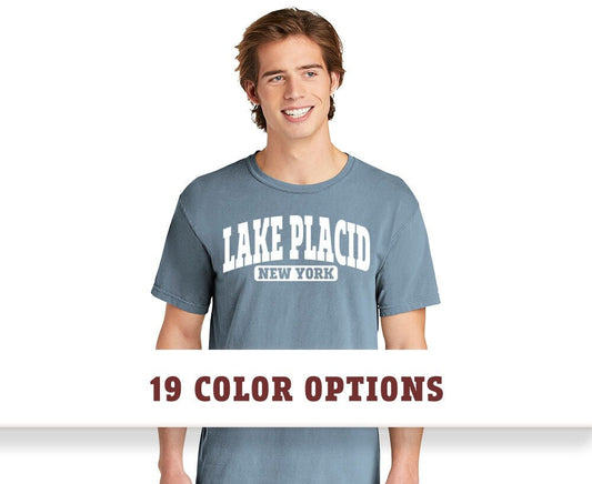 Comfort Colors Lake Placid New York Short Sleeve T-Shirt