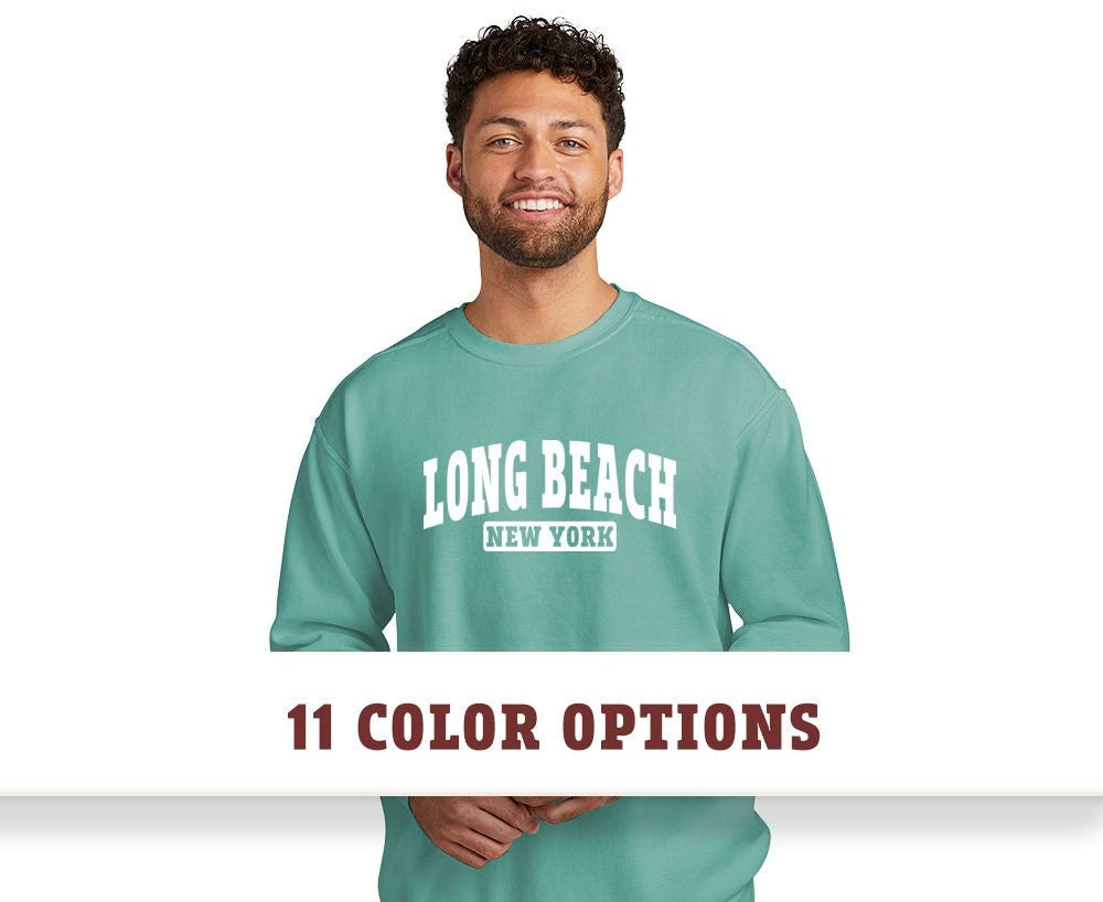 Comfort Colors Long Beach New York Unisex Sweatshirt