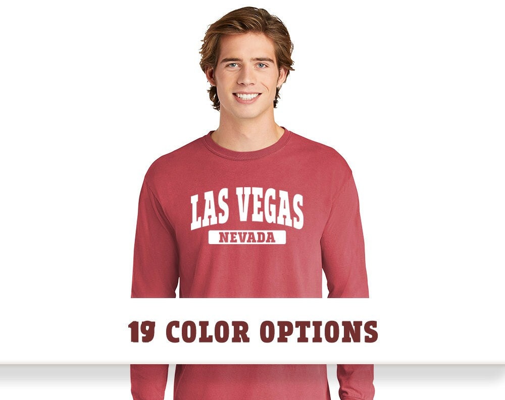 Comfort Colors Las Vegas Nevada Unisex Long Sleeve T-Shirt