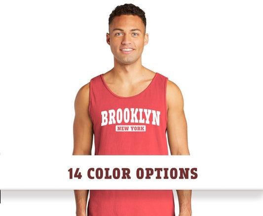 Comfort Colors Brooklyn New York Short Sleeve Tank Top, Custom Tank Top, Comfort Colors Tank Top