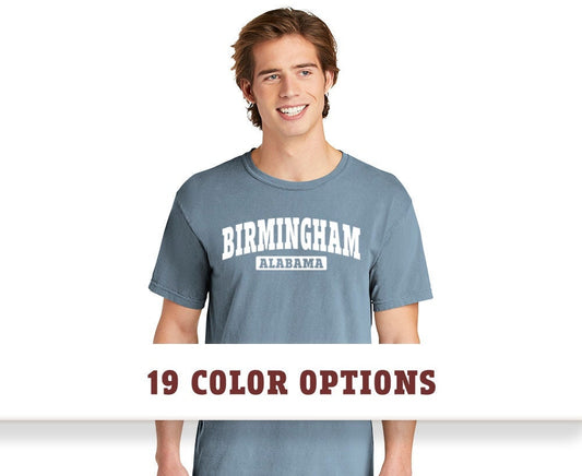 Comfort Colors Birmingham Alabama Short Sleeve T-Shirt, Custom T shirt, Comfort Colors T shirt