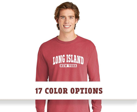 Comfort Colors Long Island New York Unisex Long Sleeve T-Shirt