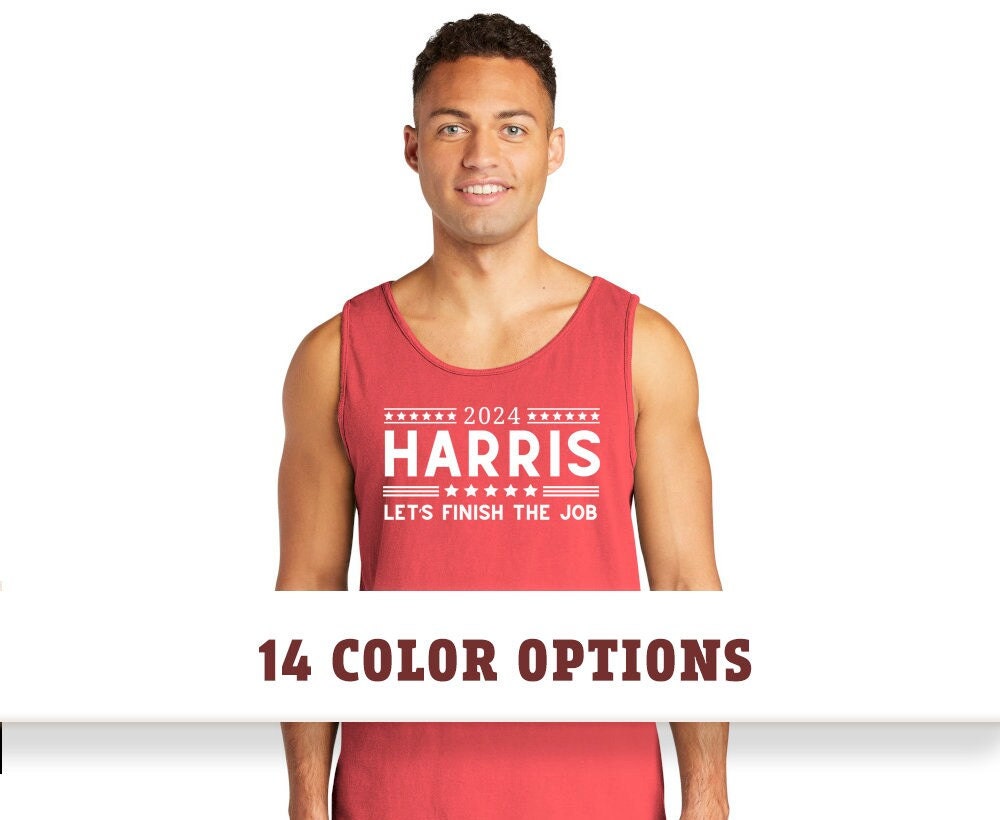 Comfort Colors Harris 2024 Short Sleeve Tank Tops, 2024 Election Tank Top Shirt