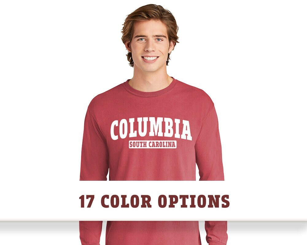 Comfort Colors Columbia South Carolina Long Sleeve T-Shirt