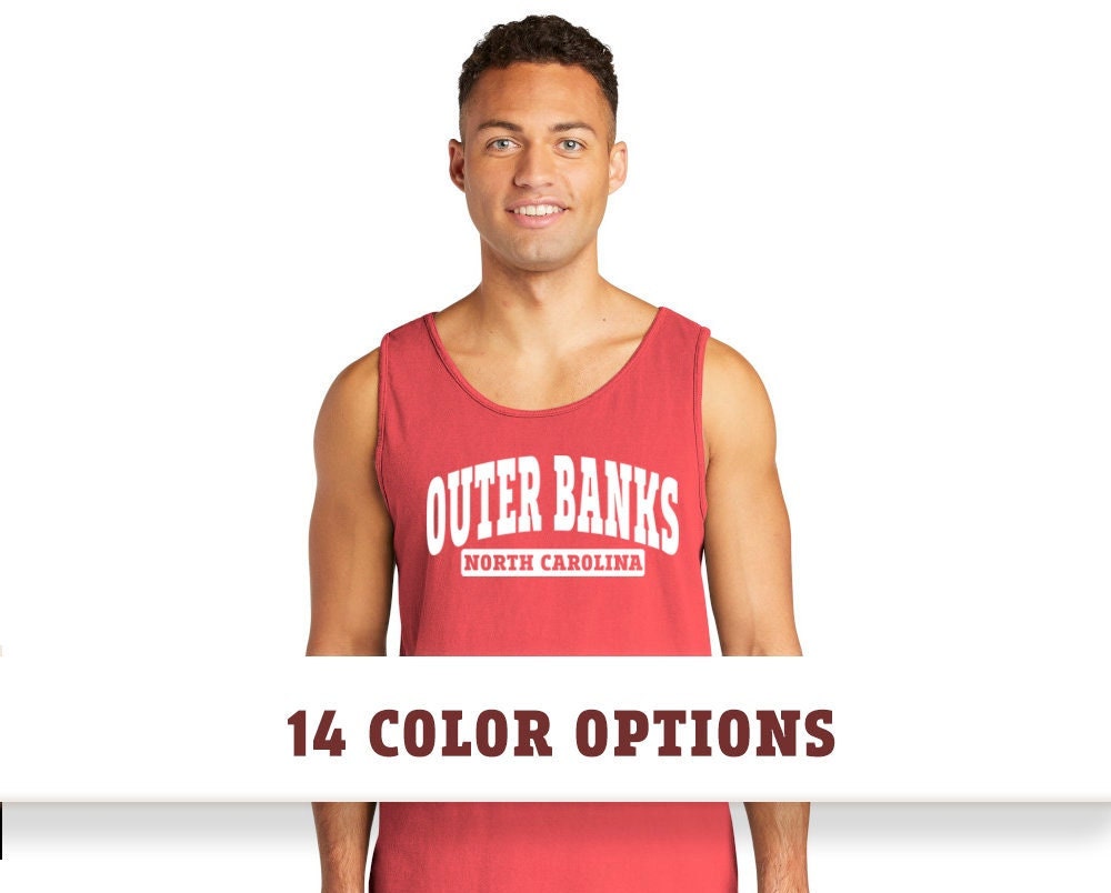 Comfort Colors Outer Banks North Carolina Unisex Tank Top T-Shirt