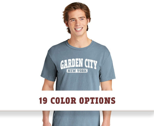 Comfort Colors Garden City New York Short Sleeve T-Shirt, Custom T Shirt, Comfort Colors T shirt