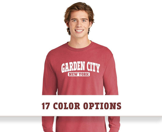 Comfort Colors Garden City New York Long Sleeve T-Shirt