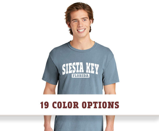 Comfort Colors Siesta Key Florida Short Sleeve T-Shirt, Custom T shirt, Comfort Colors T shirt