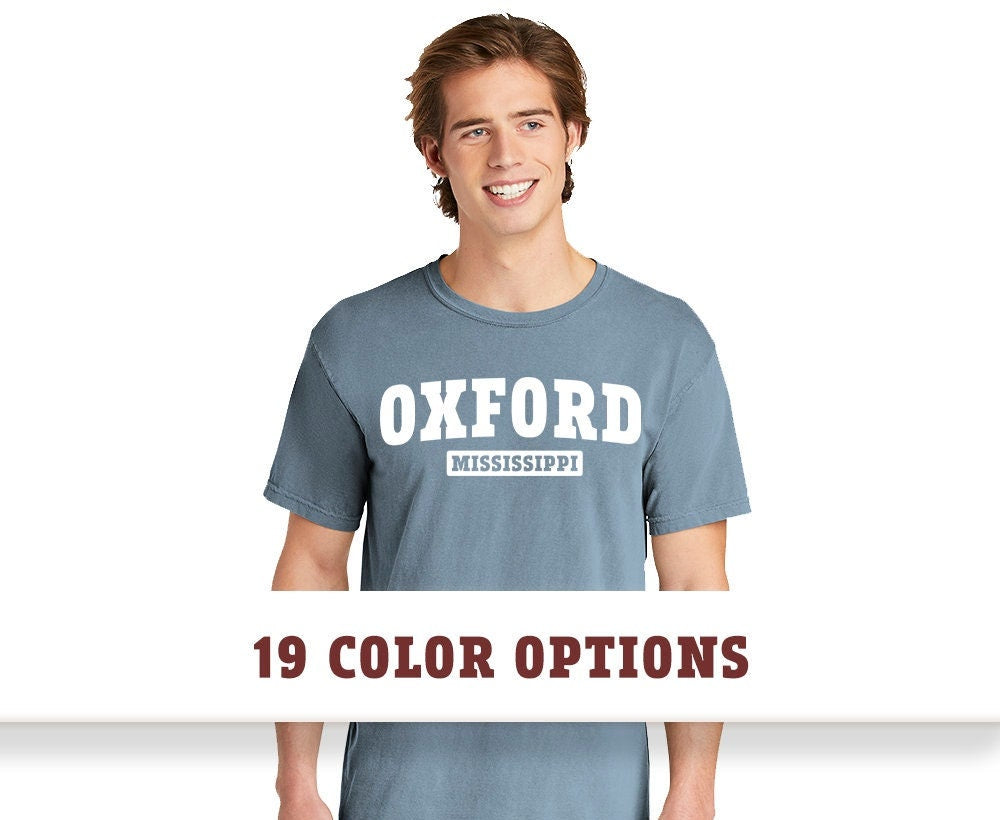 Comfort Colors Oxford Mississippi Short Sleeve T-Shirt