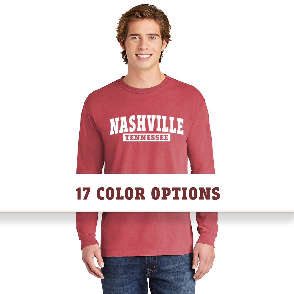 Comfort Colors Nashville Tennessee Unisex Long Sleeve T-Shirt