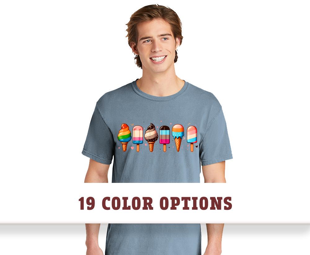 Comfort Colors Gay Ice Cream Short Sleeve Shirt | LGBTQ Shirt | Pride Shirt | Lesbian Pride Shirt | Queer Gift | Pride Month Shirt