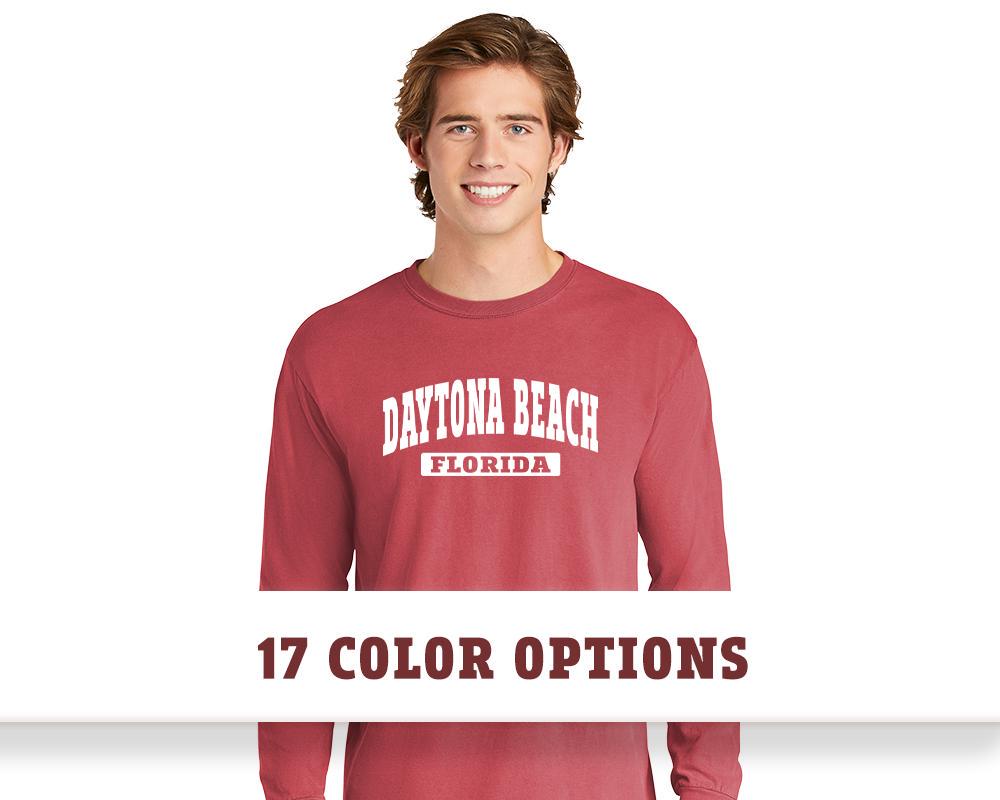 Comfort Colors Daytona Beach Florida Long Sleeve T-Shirt