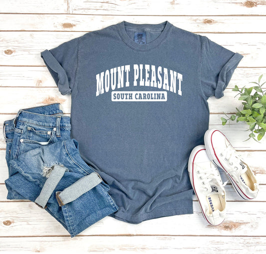 Mount Pleasant South Carolina Comfort Color short sleeve tshirt