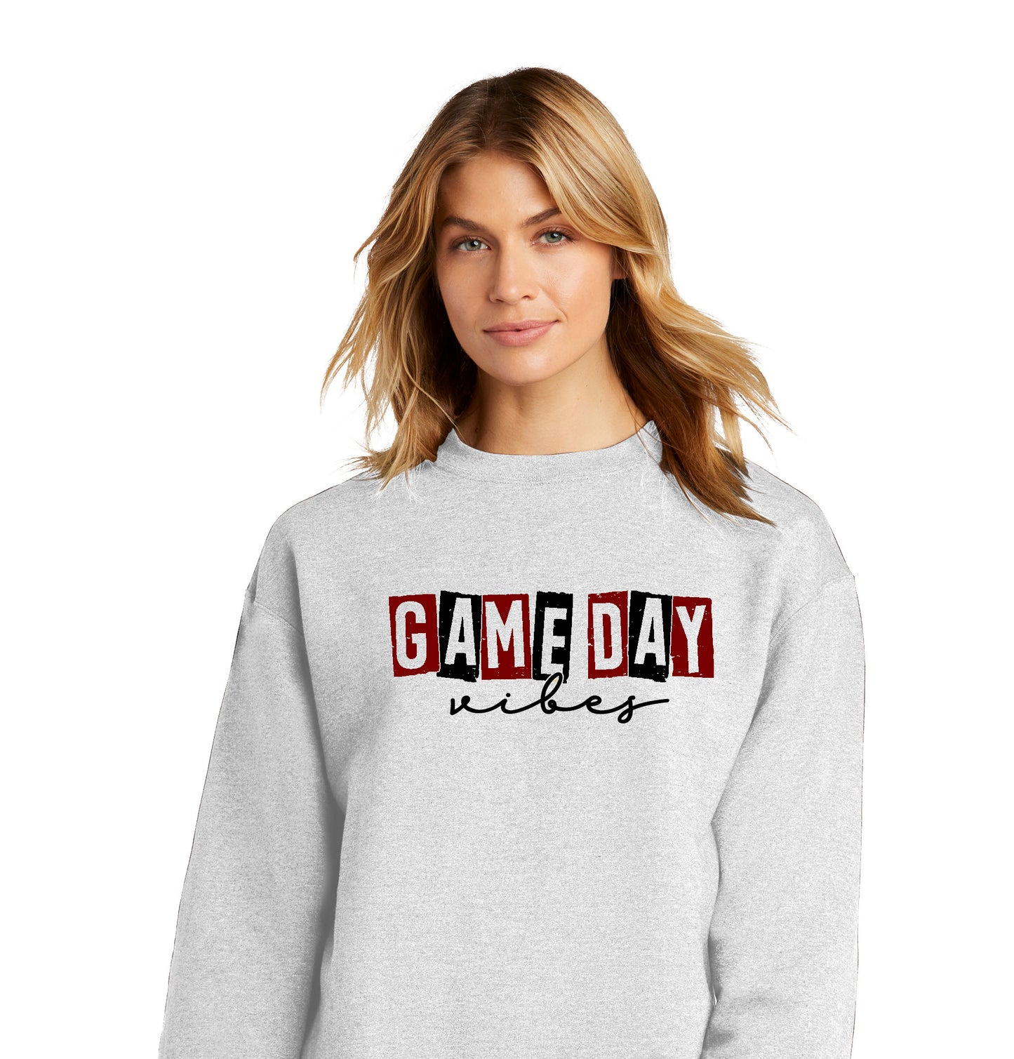 Custom Game Day Vibes Champion Sweatshirt Personalized with Team Colors
