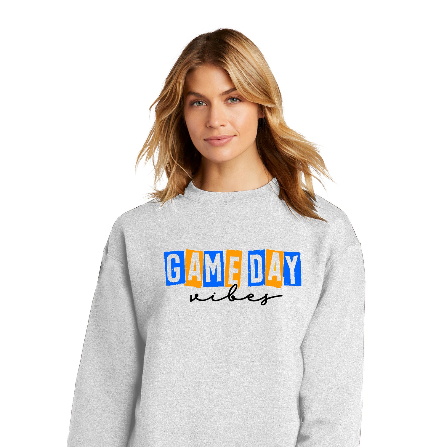 Custom Game Day Vibes Champion Sweatshirt Personalized with Team Colors