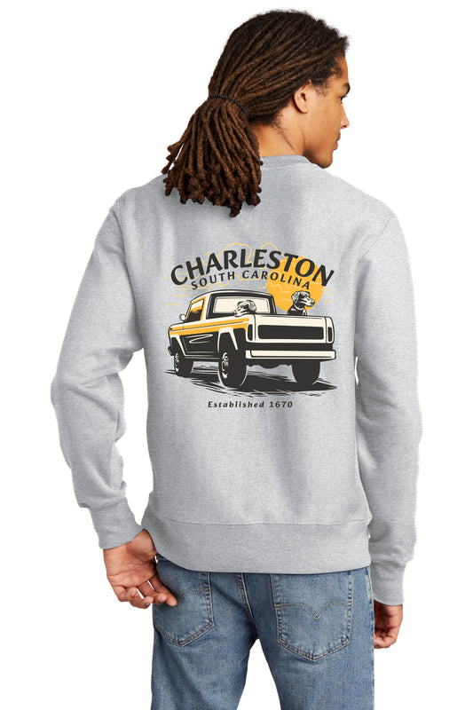Charleston South Carolina Champion Sweatshirt Labs in Pickup Design